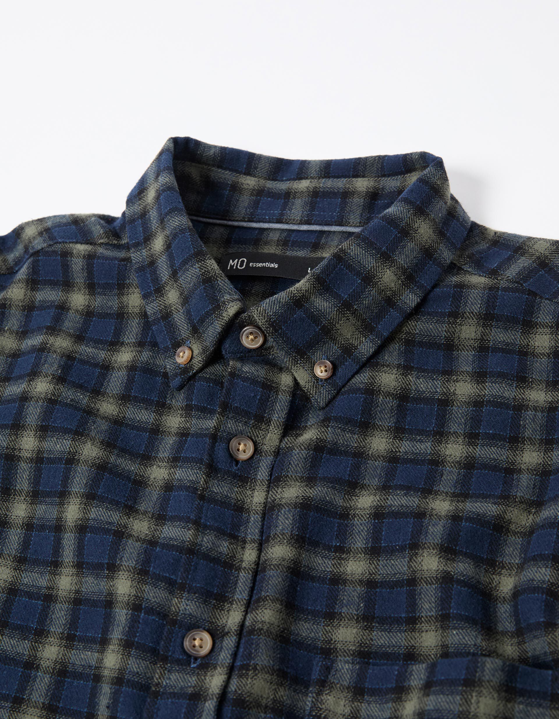 Comprar Online Camisa Flanela de Xadrez, Homem, Azul