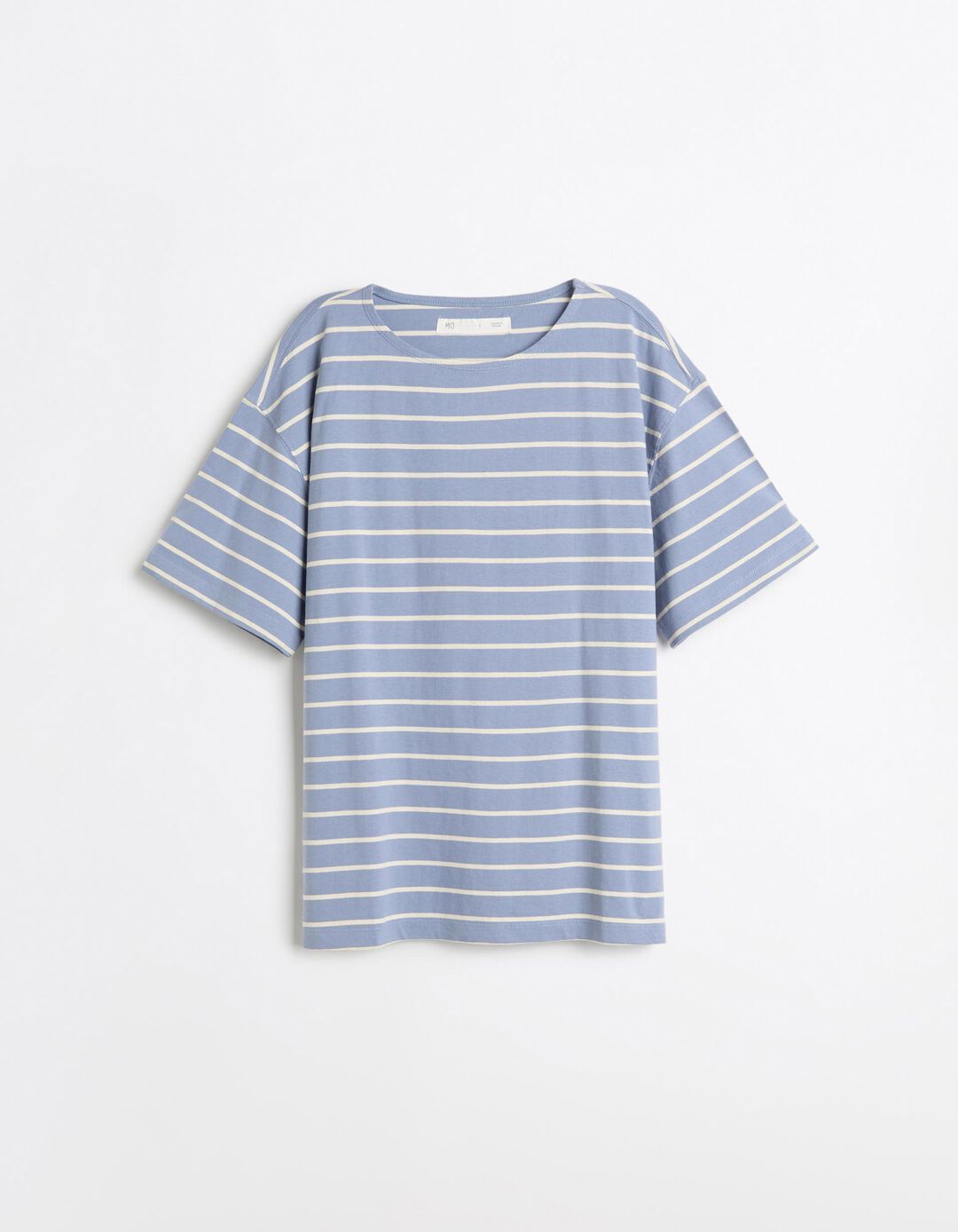 T-shirt &Agrave;s Riscas, Homem, Azul