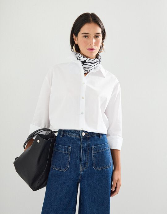 Comprar Online Camisa Poplin, Mulher, Branco