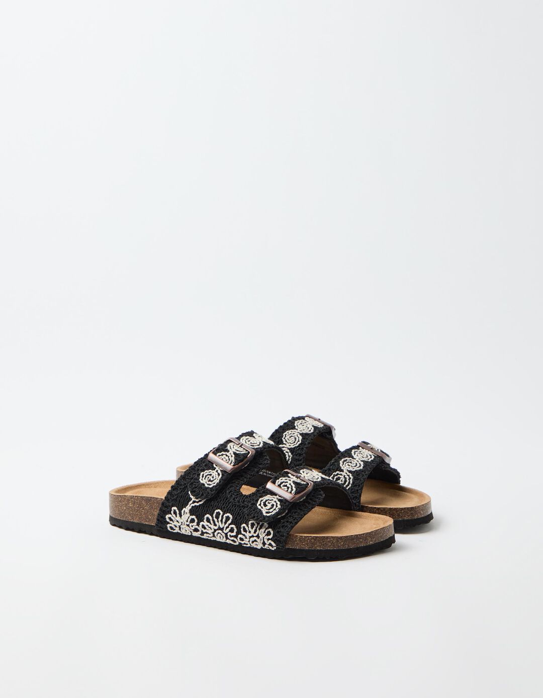 Sand&aacute;lias Crochet, Mulher, Preto