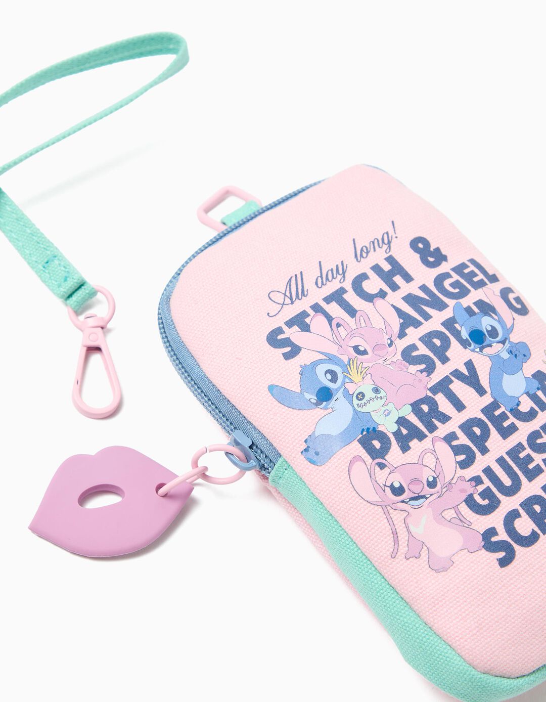 Bolsa para Telem&oacute;vel 'Stitch' &copy;Disney, Menina, Rosa