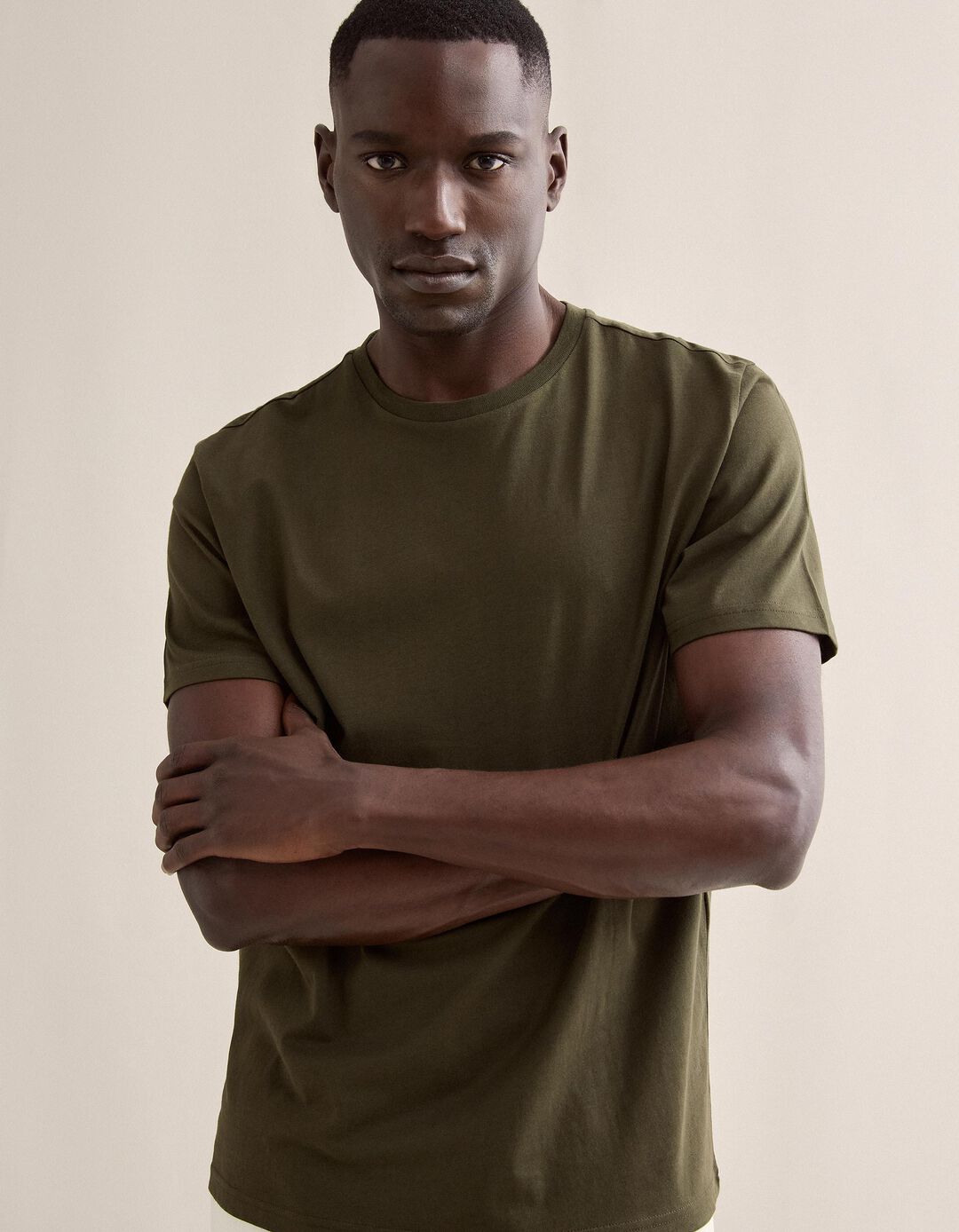 T-shirt, Homem, Verde Escuro