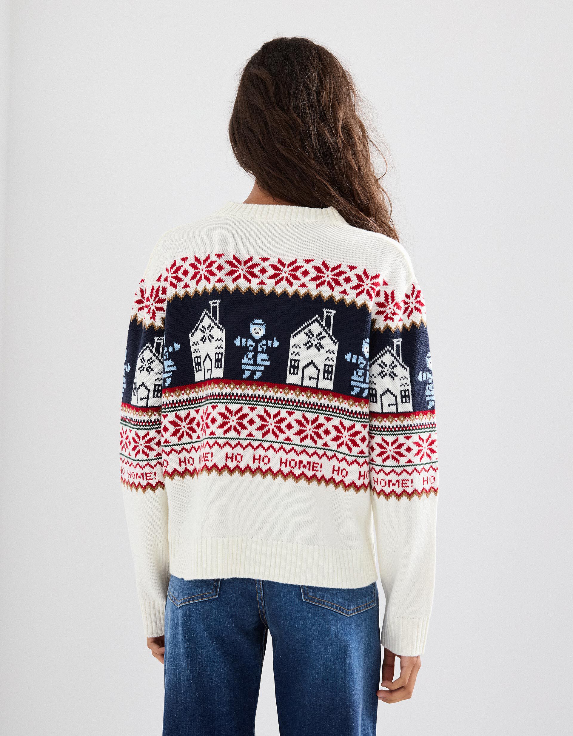 Comprar Online Camisola Malha Natal, Mulher, Bege Claro