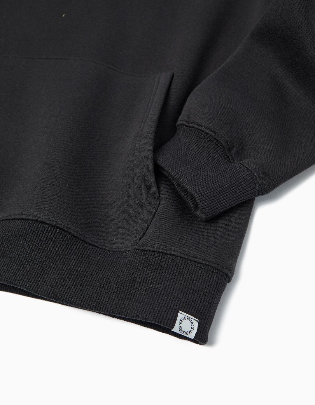 Sweatshirt com Capuz, Menino, Preto