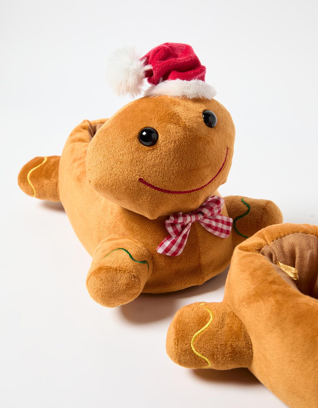 Chinelos de Quarto de Natal, Mulher, Bege