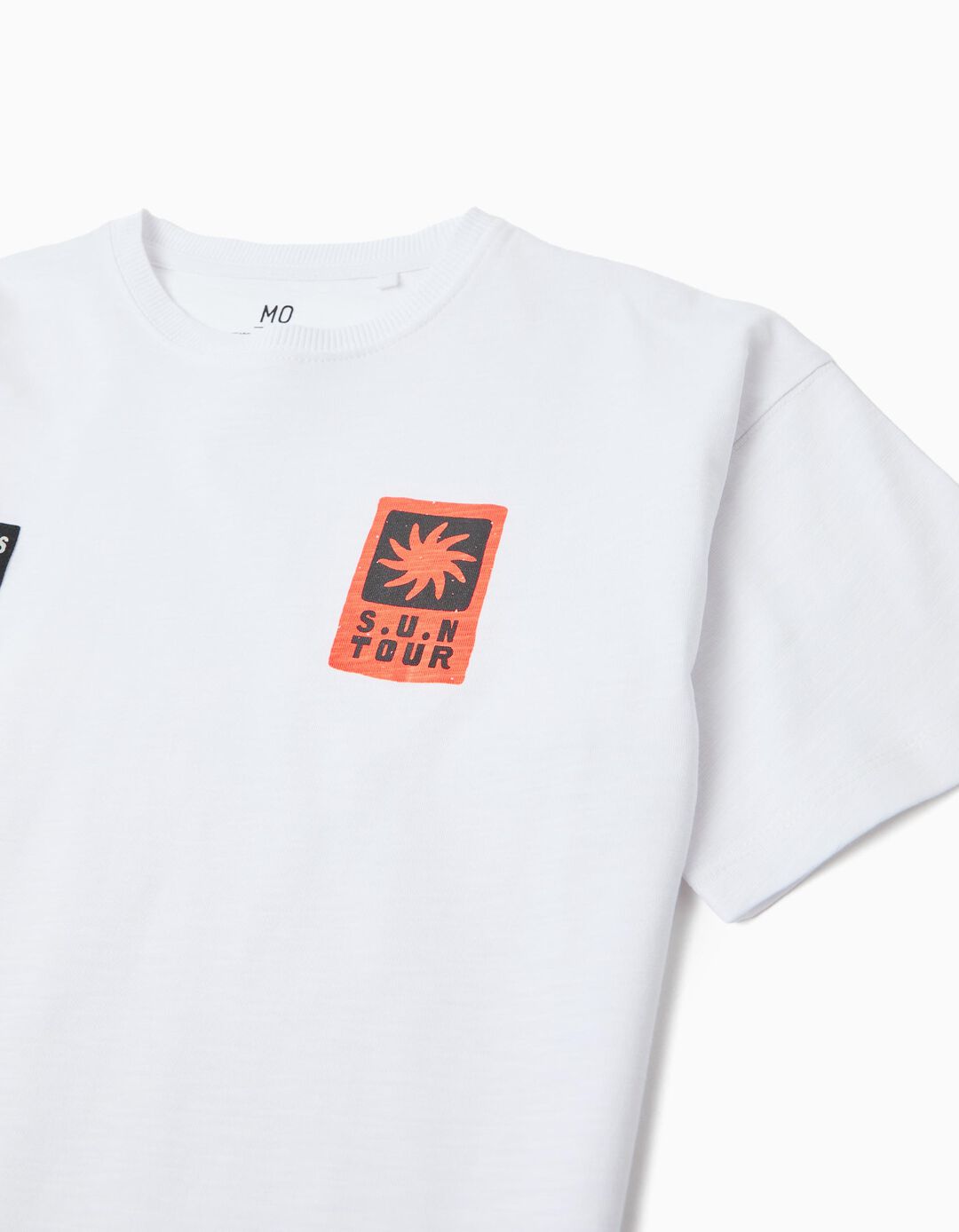 T-shirt com Estampado, Menino, Branco
