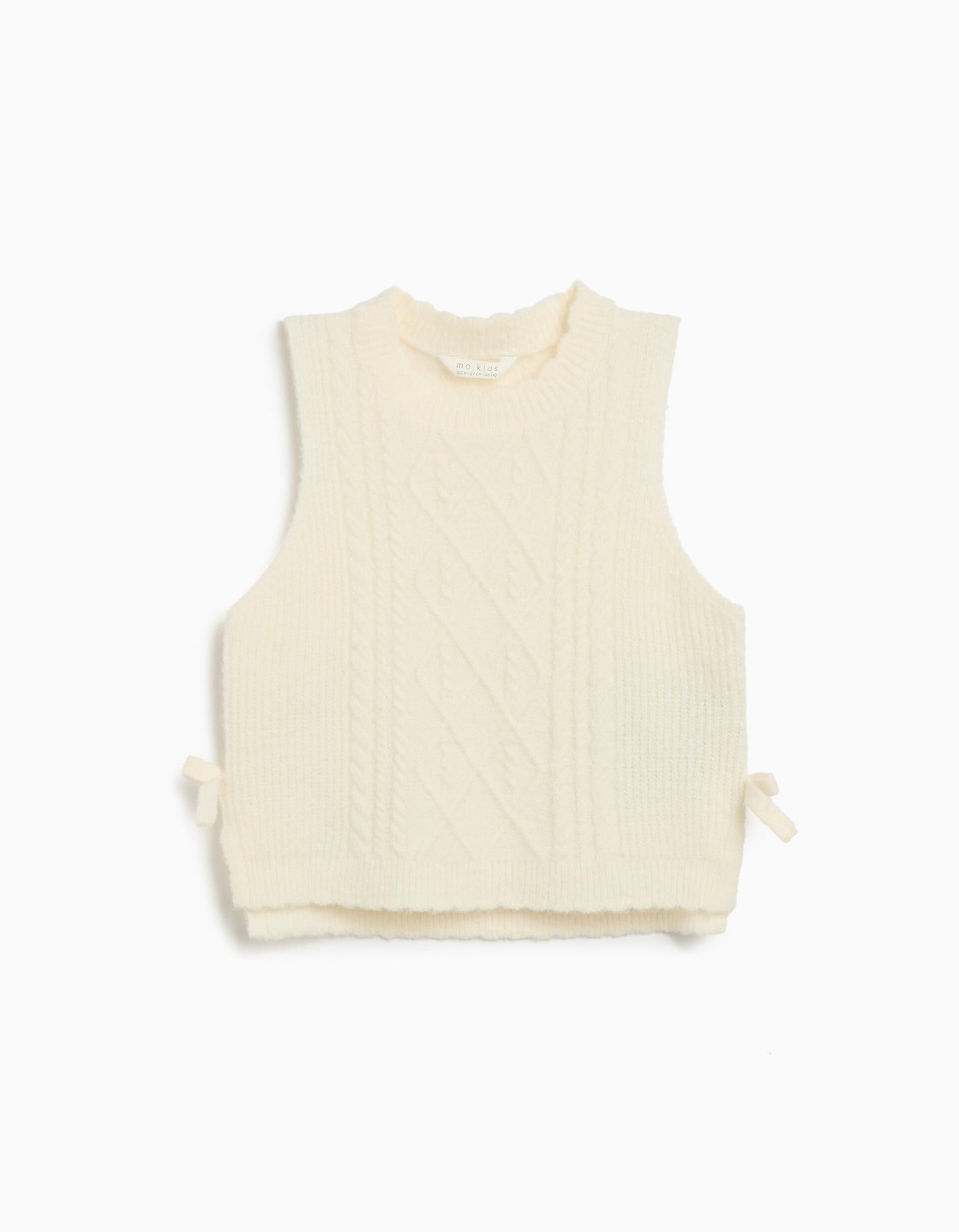 Comprar Online Colete de Malha, Menina, Branco