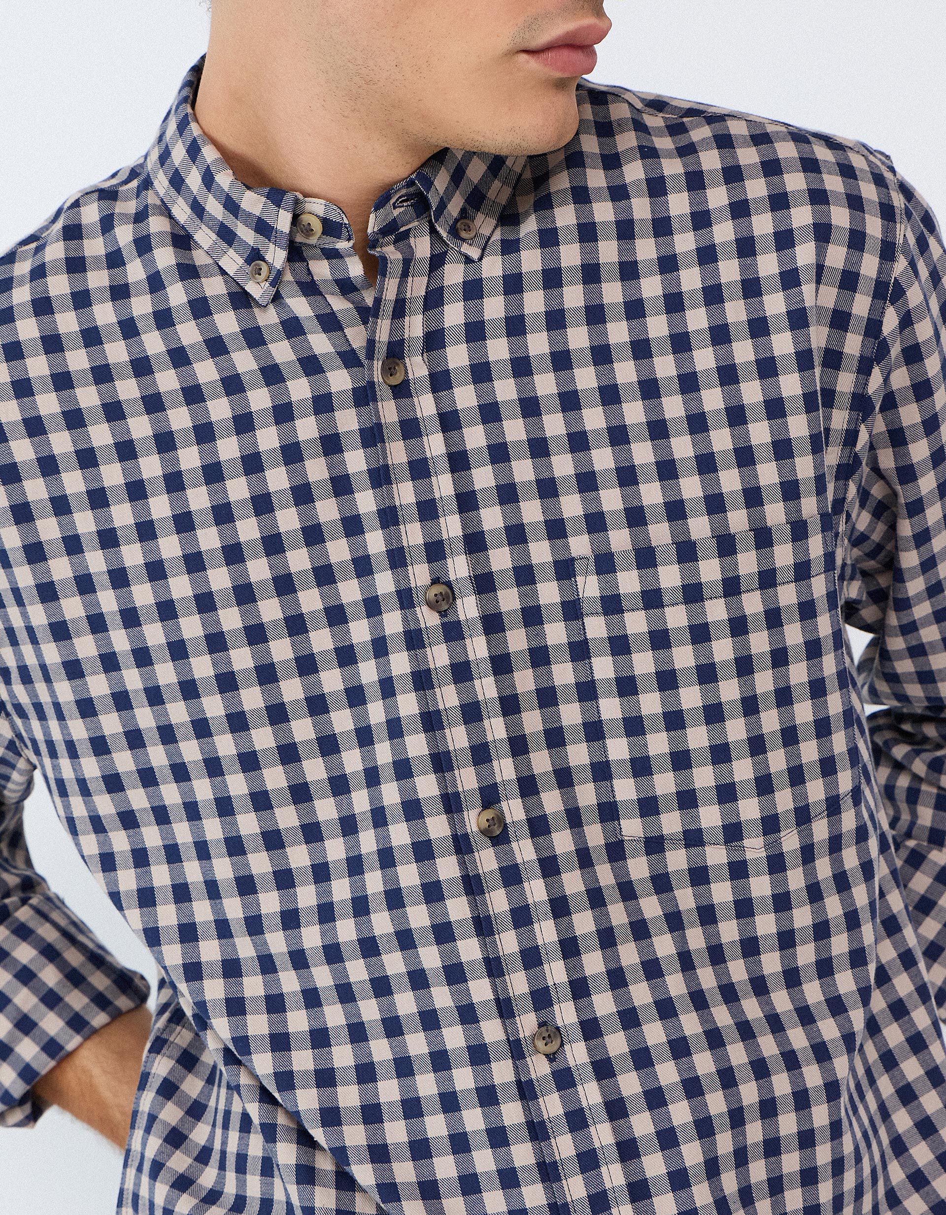 Comprar Online Camisa De Xadrez, Homem, Azul