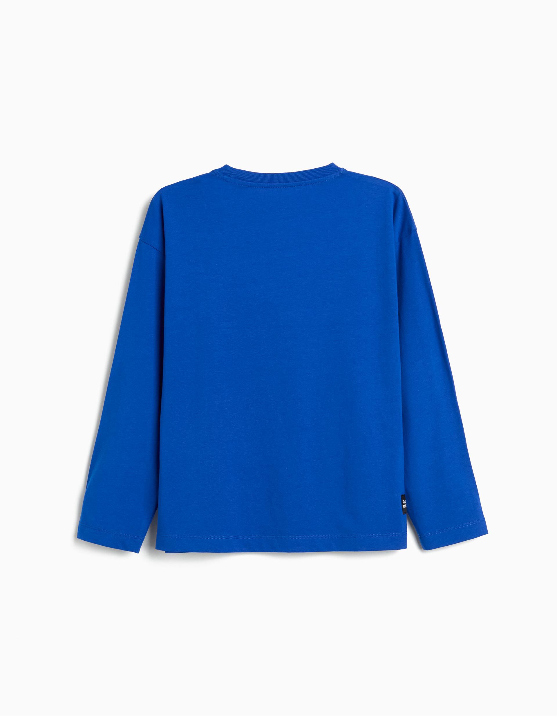 Comprar Online T-shirt de Manga Comprida, Menino, Azul