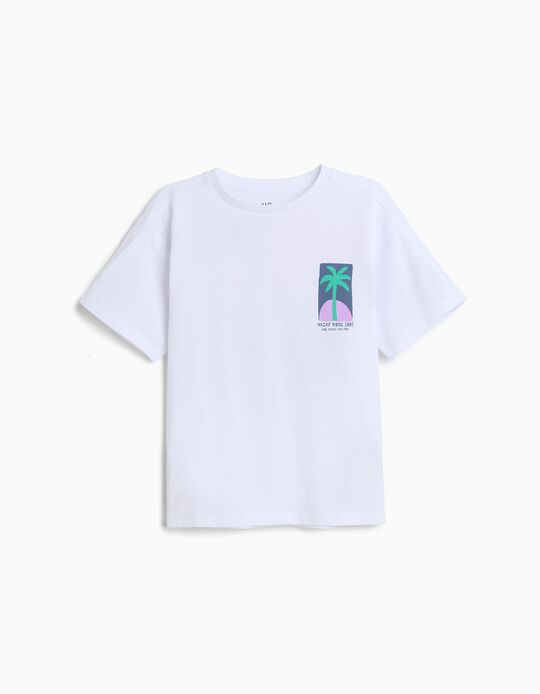 Comprar Online T-shirt Estampada, Menino, Branco