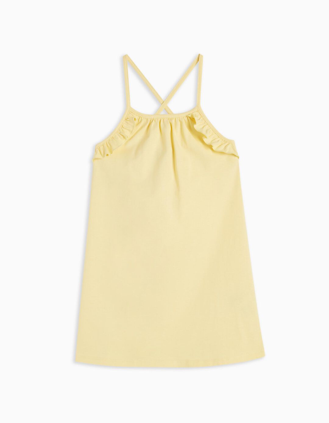 Frills Dress, Girls, Light Yellow