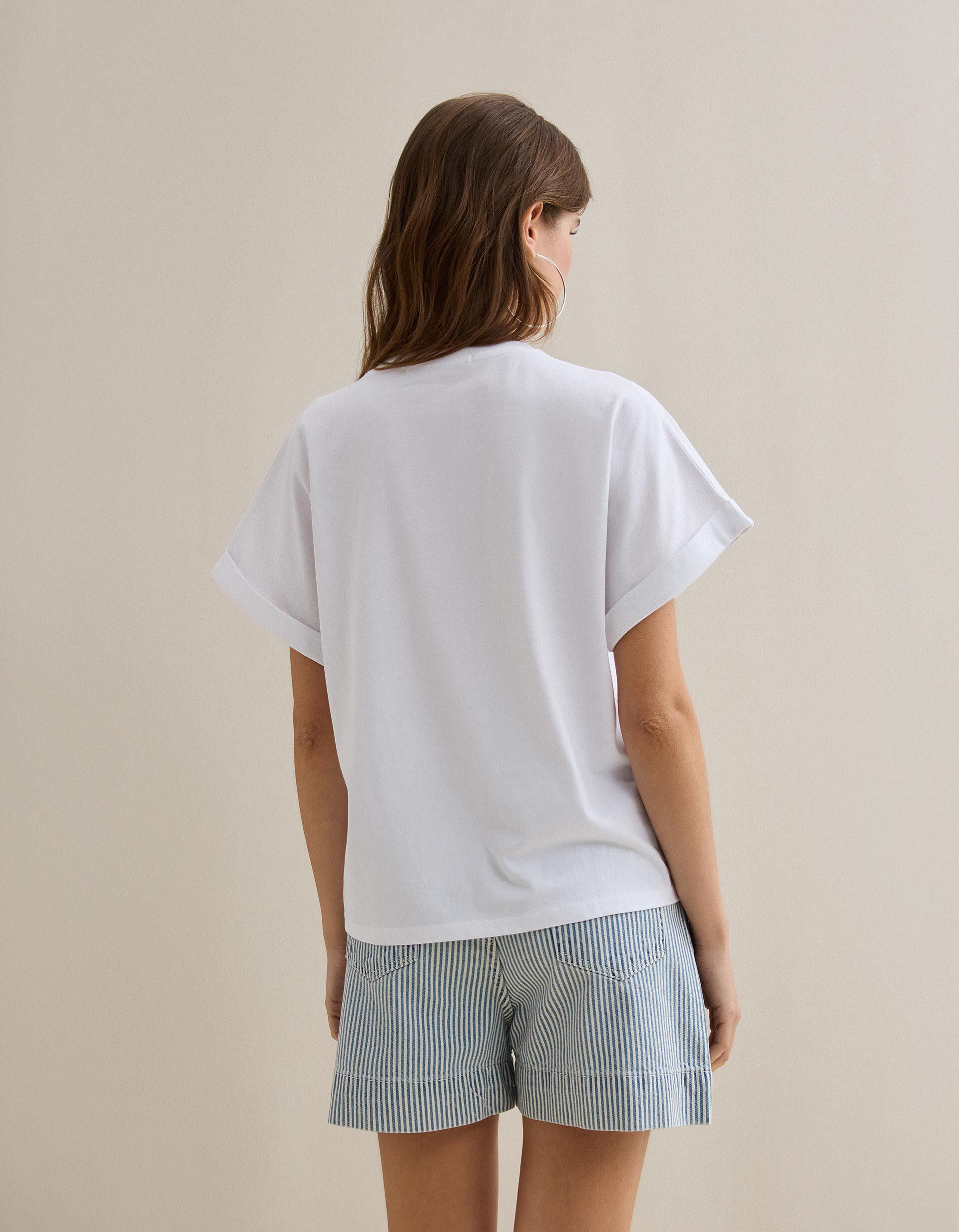 Comprar Online T-shirt com Estampado, Mulher, Branco