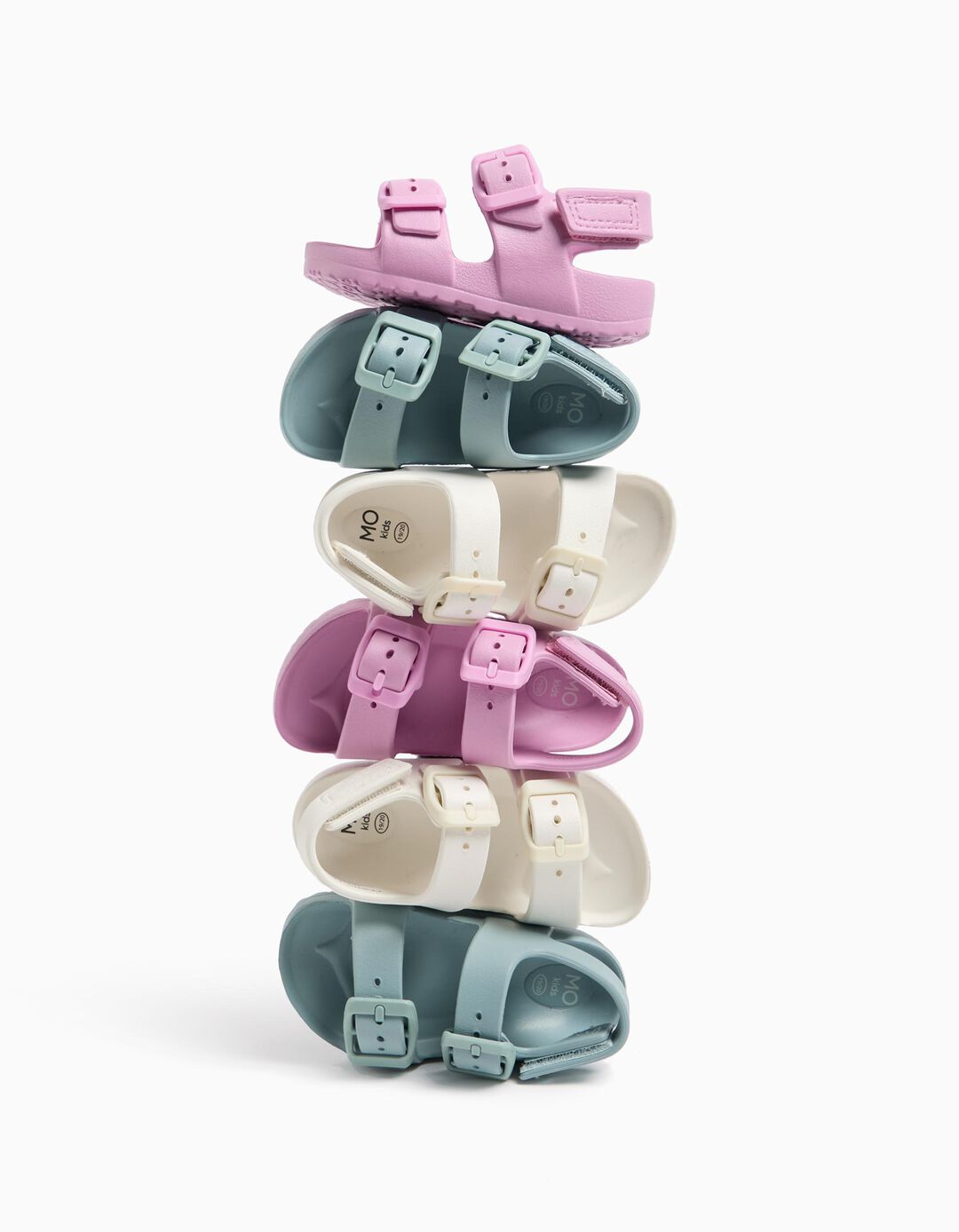Sandálias de Borracha, Bebé Menina, Branco