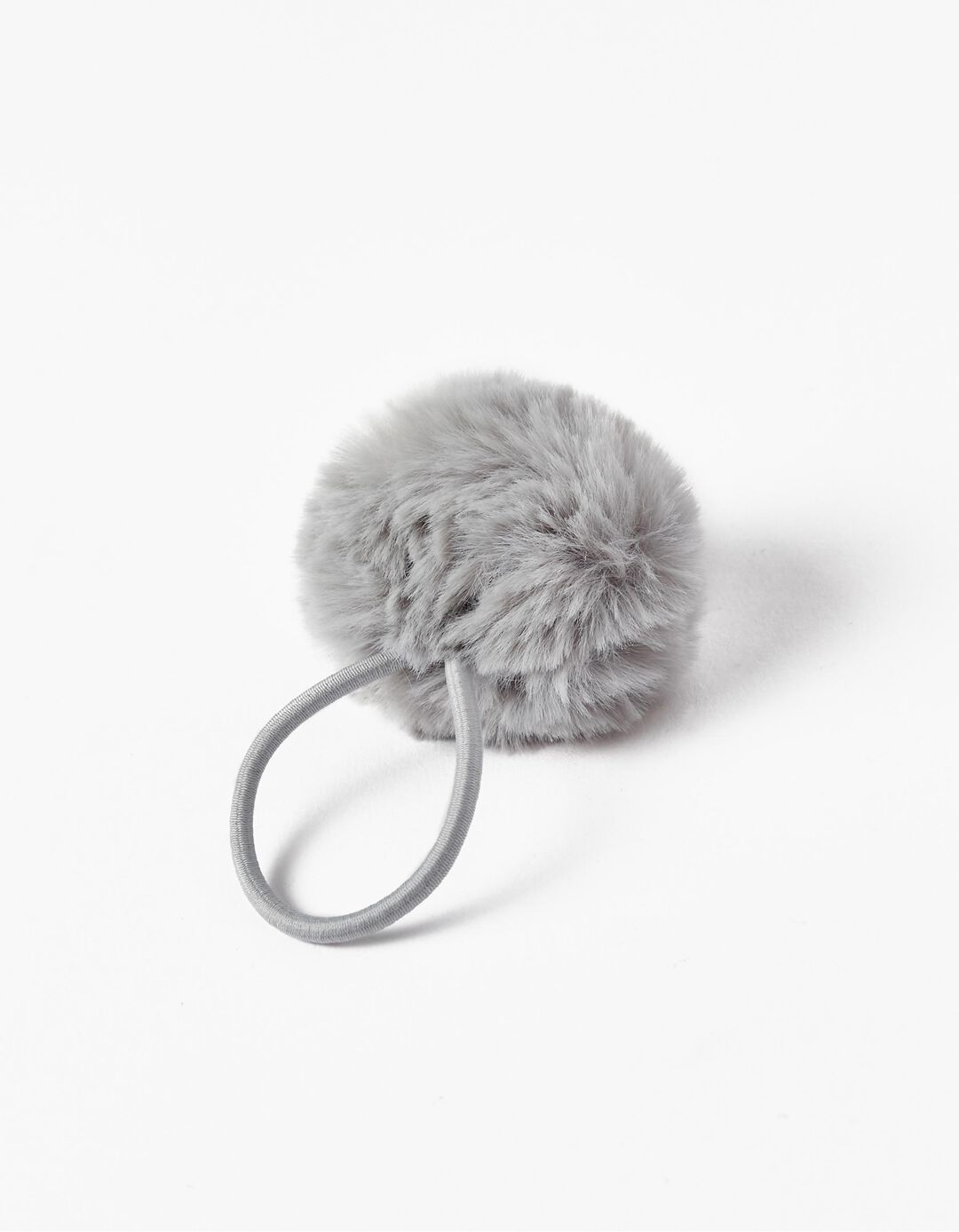 Elastic with Pom Pom for Baby and Girl, Gray
