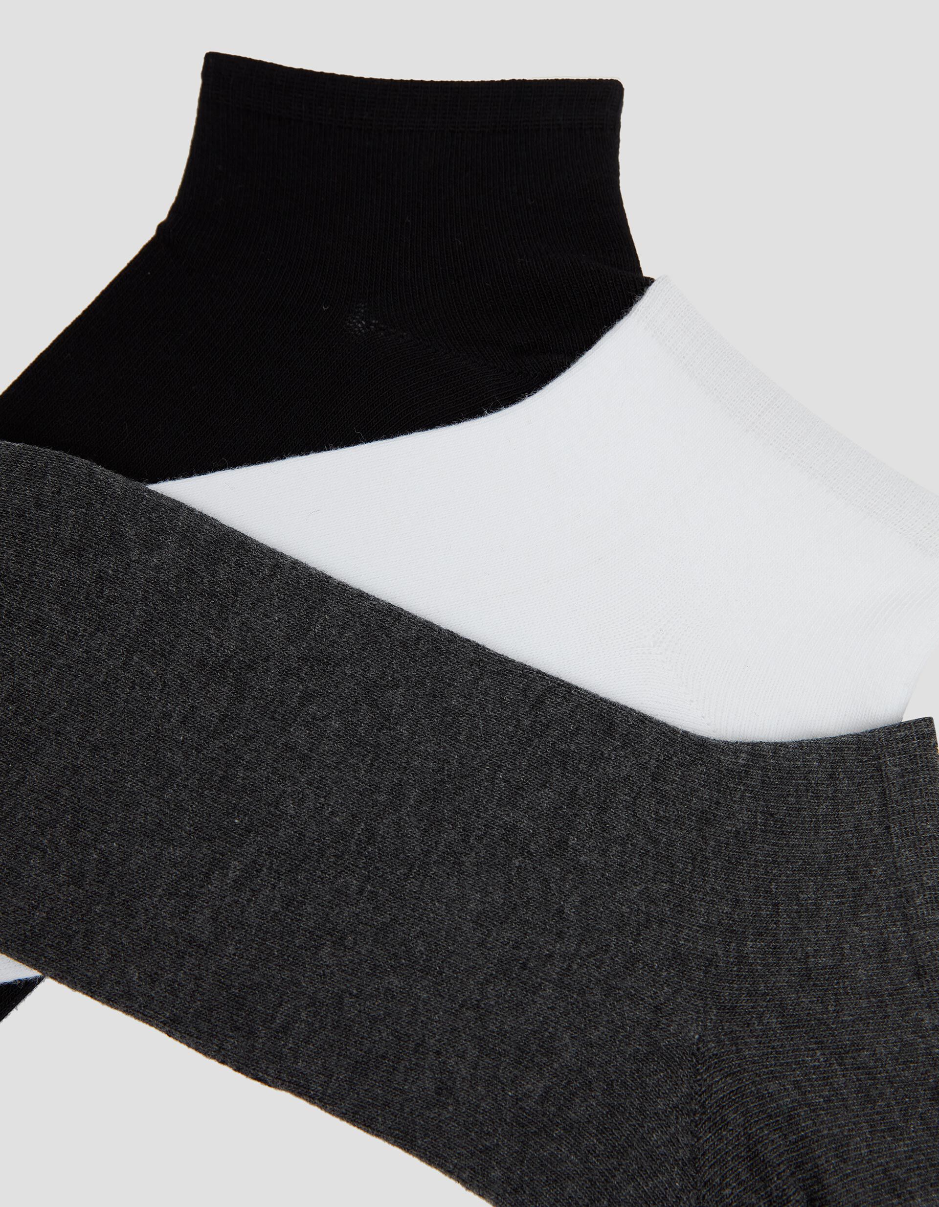 Comprar Online 3 Pairs of Plain Trainer Socks, Men, Multicolour