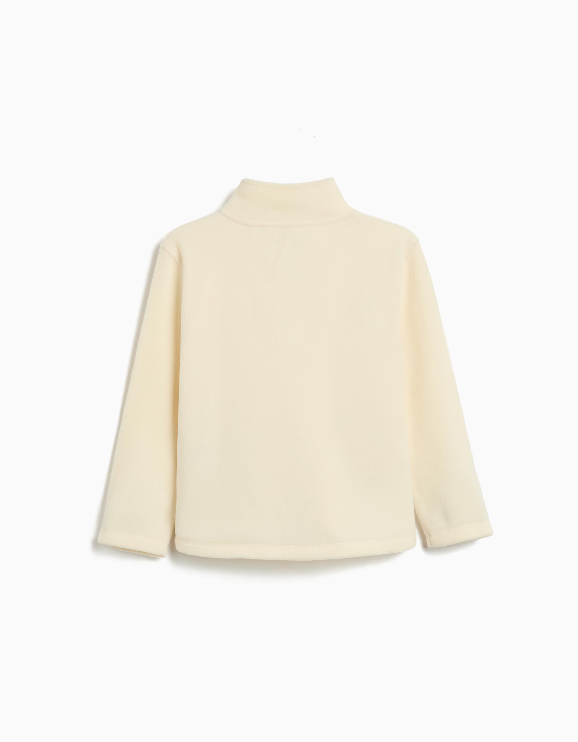 Comprar Online Camisola Polar com Fecho, Menina, Branco