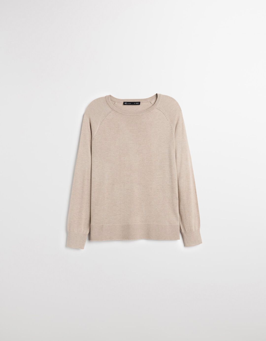 Camisola com Caxemira, Mulher, Bege Claro