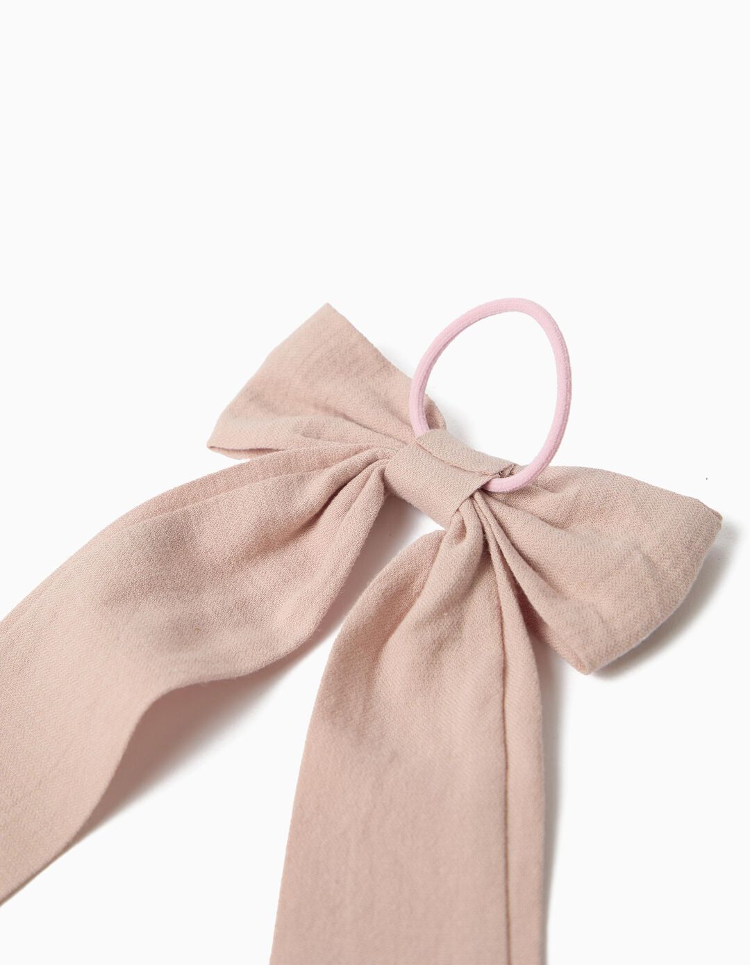 El&aacute;stico Com La&ccedil;o, Menina, Rosa Claro