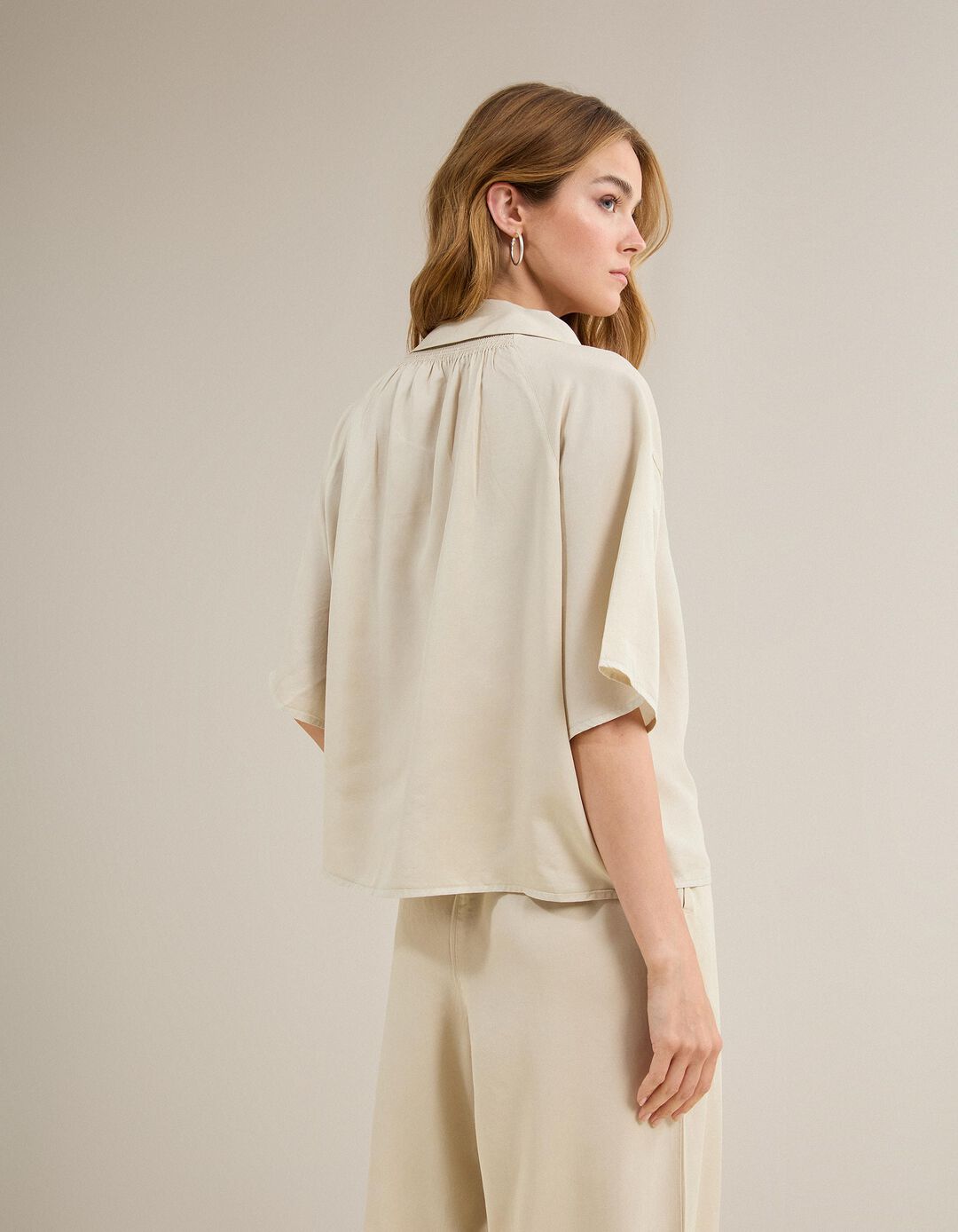 Camisa Liocel, Mulher, Bege