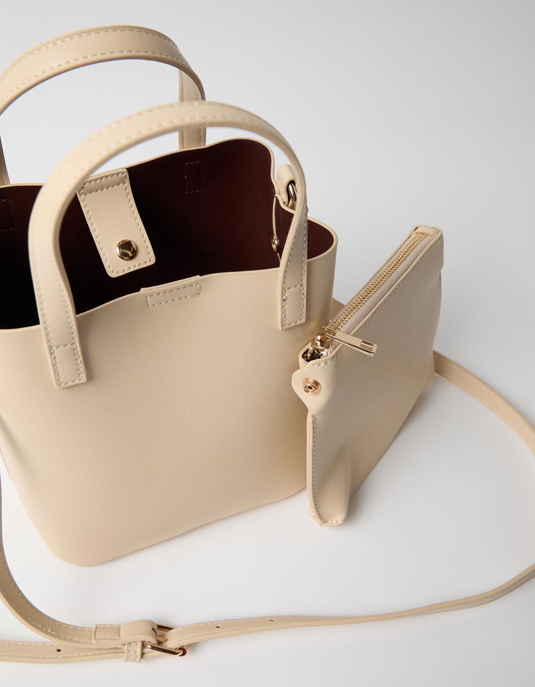 Mala Bucket Mini, Mulher, Bege