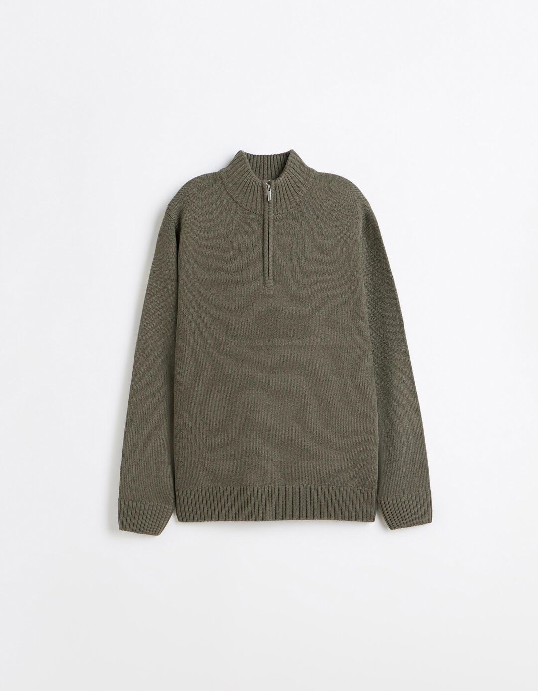Sweater De Gola Alta, Homem, Verde Escuro