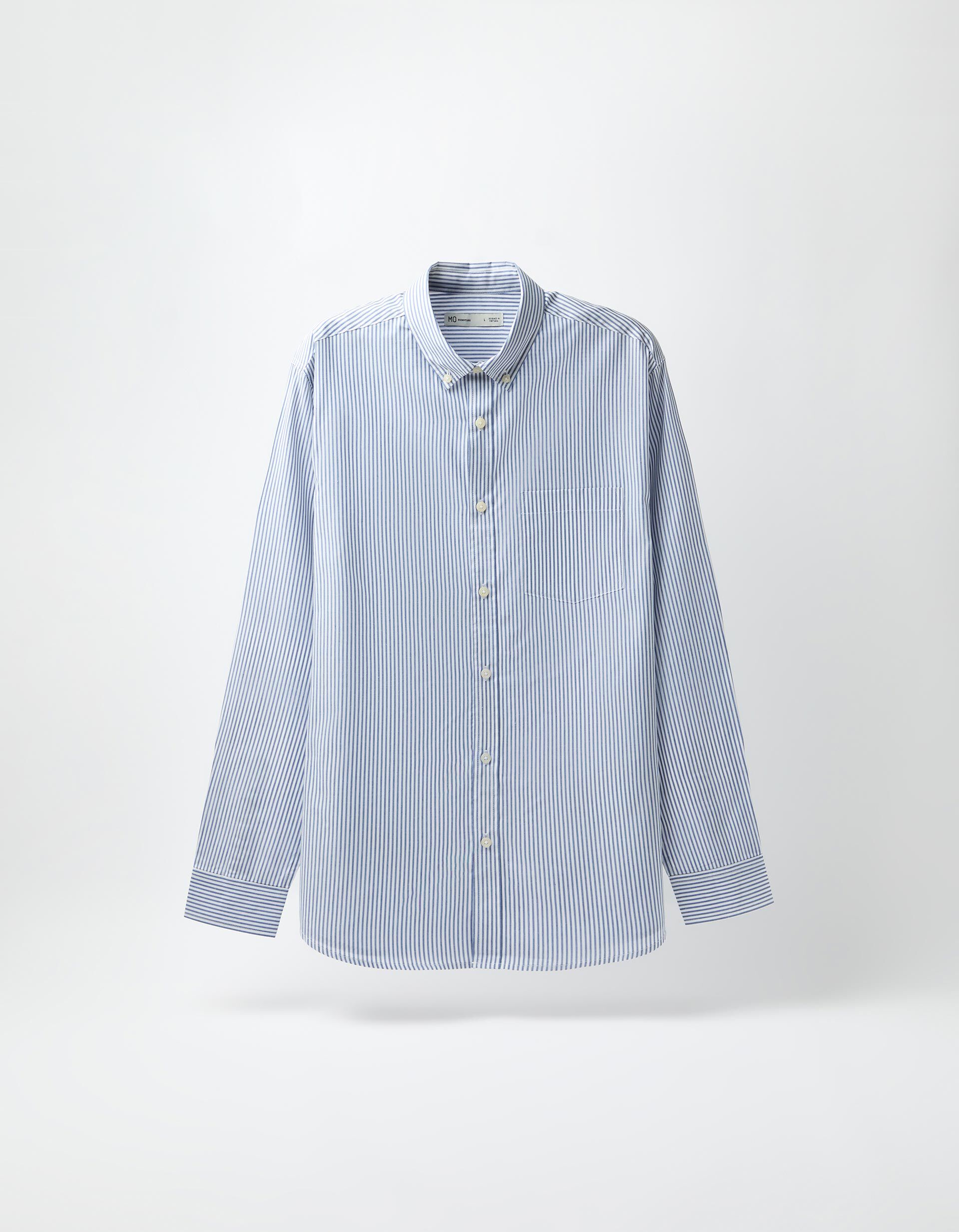 Comprar Online Camisa Riscas, Homem, Azul Escuro