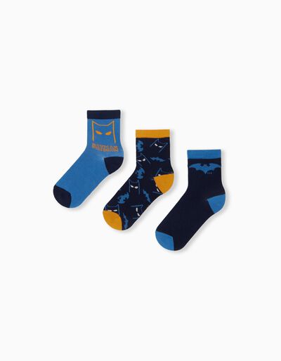 3 Pairs of 'Batman' Socks Pack, Boys, Multicolour