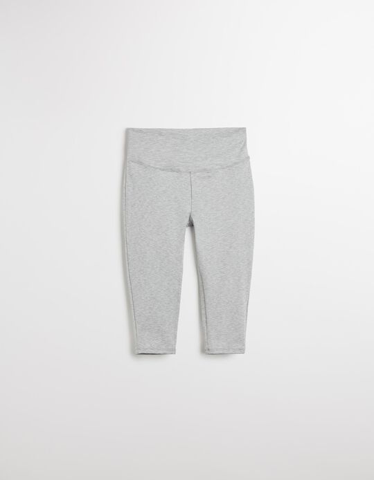 Comprar Online Leggings de Desporto Curtas, Mulher, Cinzento 