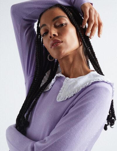 Knitted Jumper, Women, Lilac