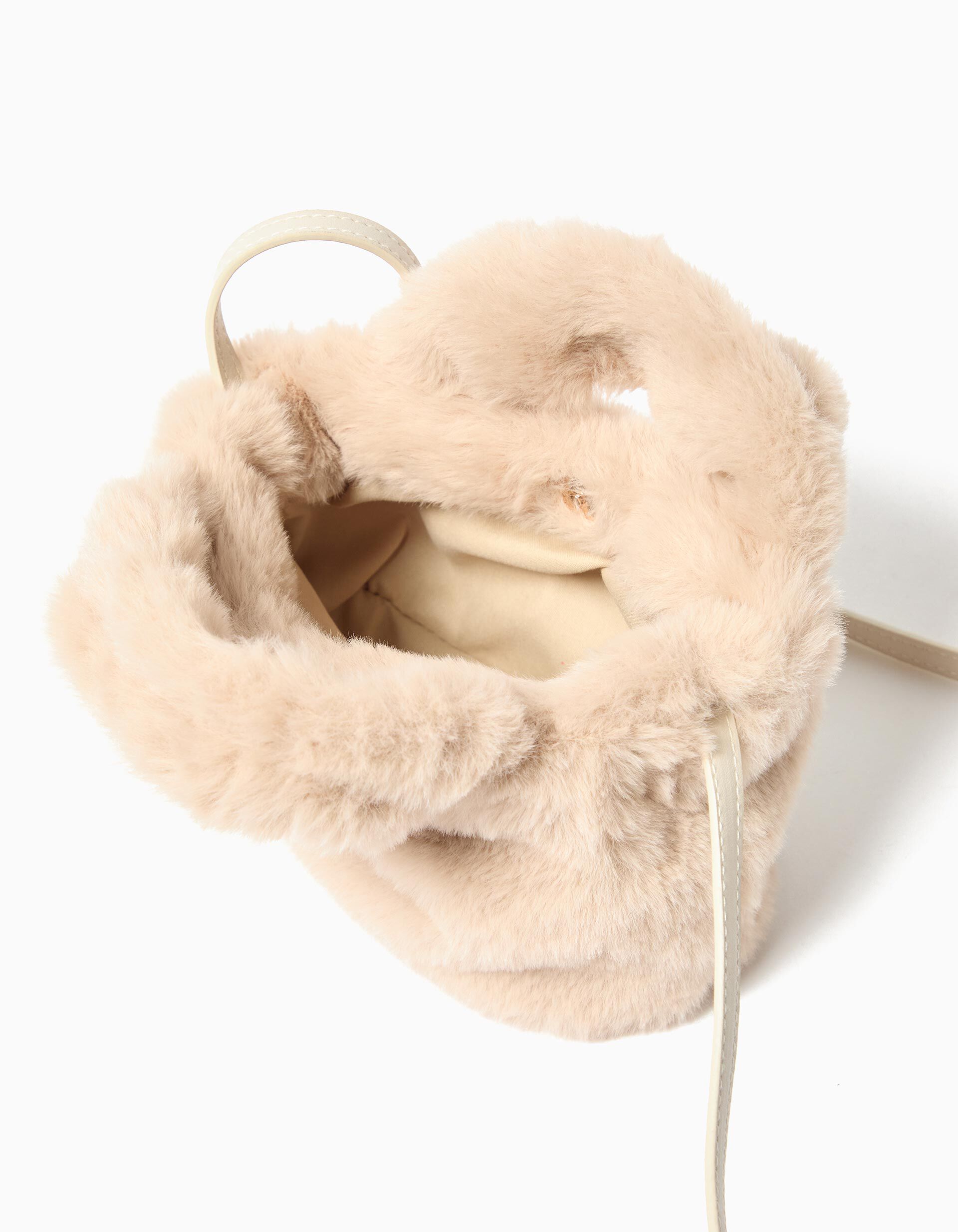 Comprar Online Mala Tiracolo Pelo Sint&eacute;tico, Menina, Bege