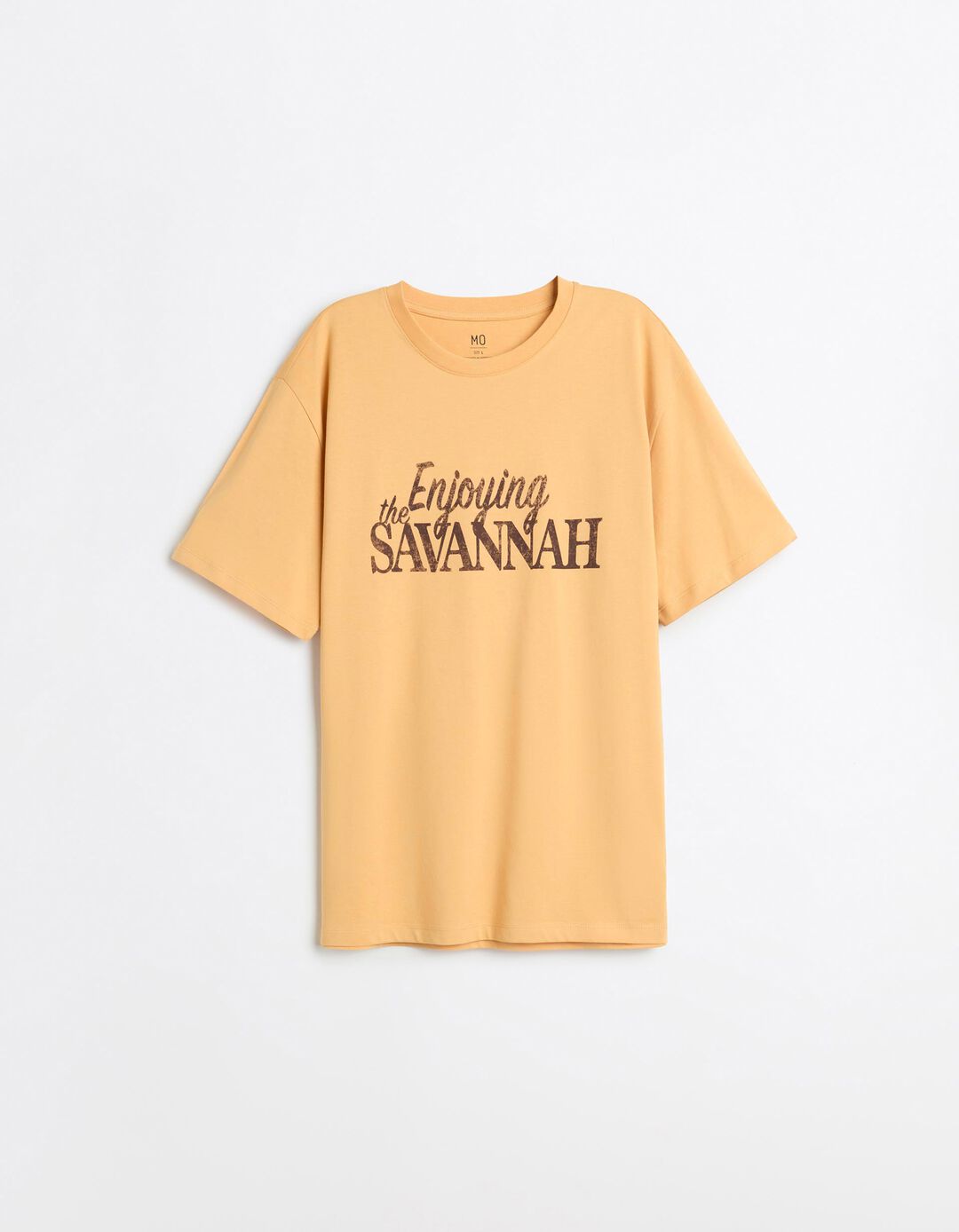 T-shirt Jersey Estampada, Homem, Laranja Claro