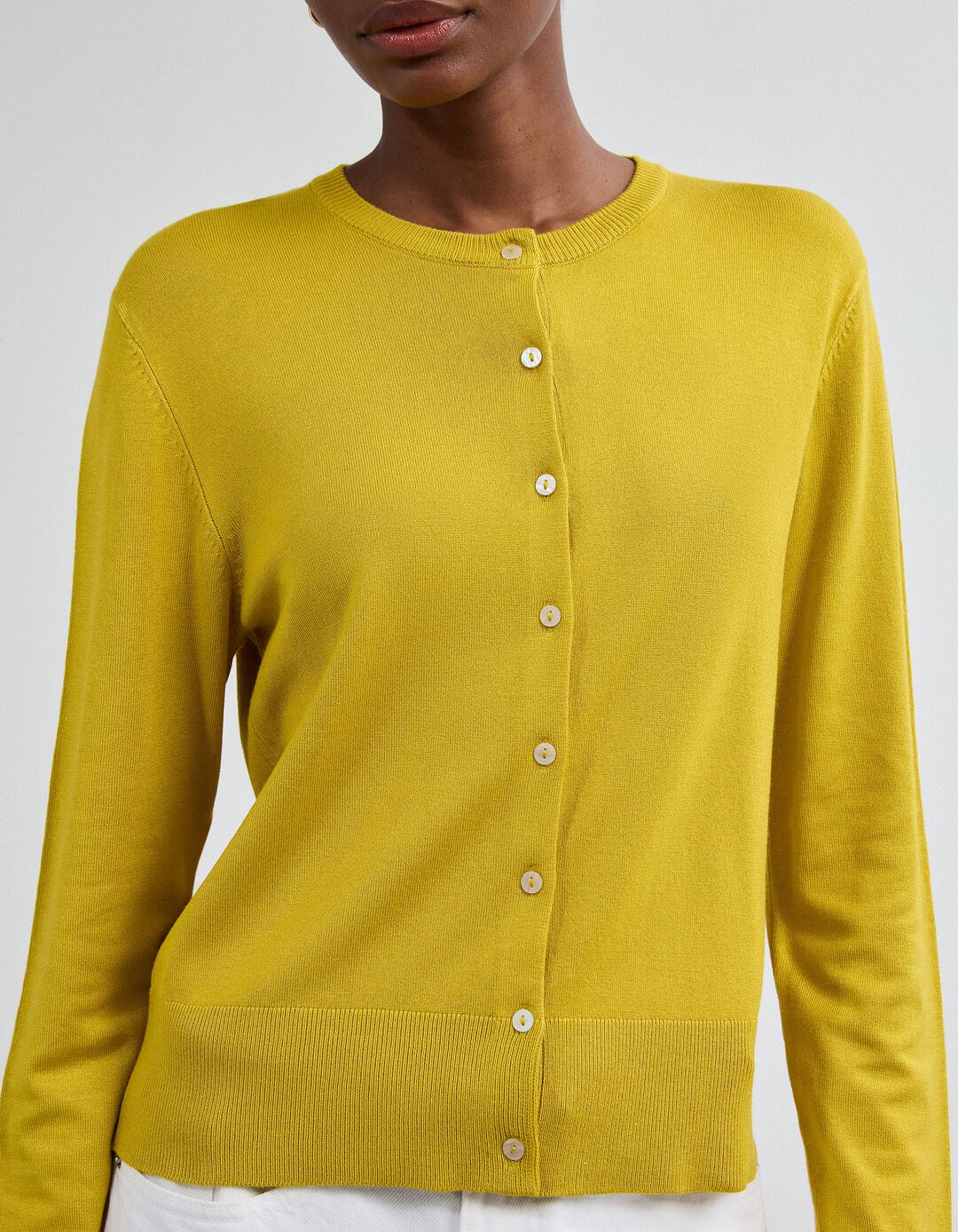 Casaco De Malha, Mulher, Amarelo