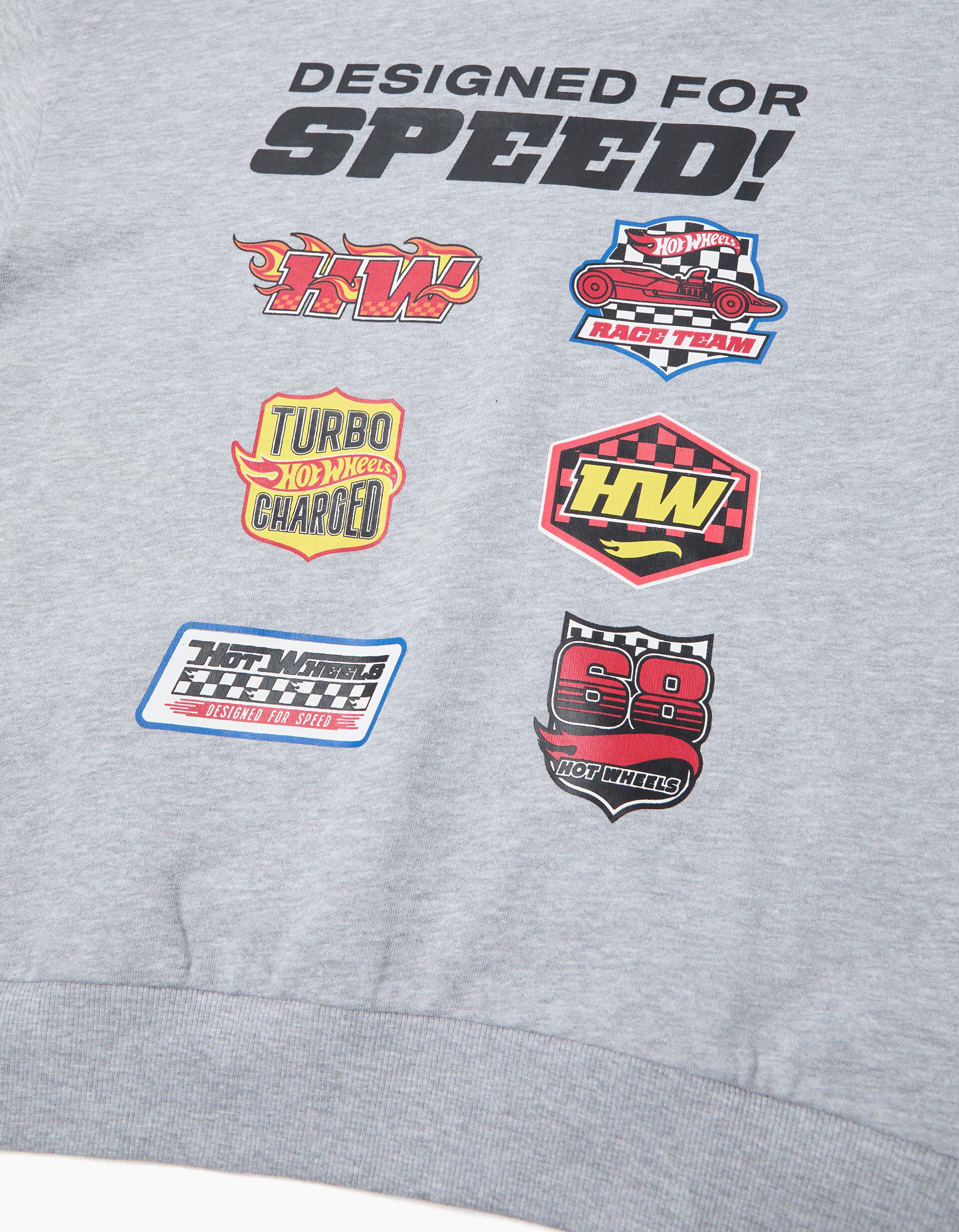 Comprar Online Sweatshirt de Felpa 'Hot Wheels', Menino, Cinzento Claro