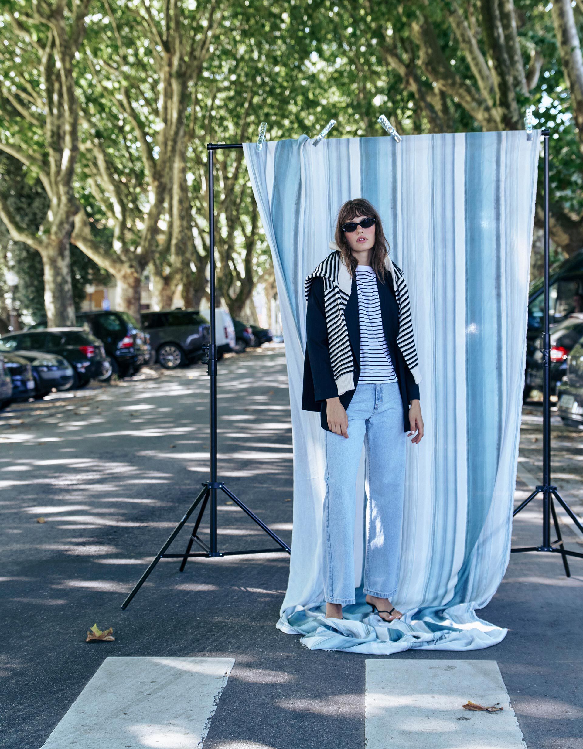 Comprar Online Cal&ccedil;as De Ganga 'Wide Leg', Mulher, Azul Claro