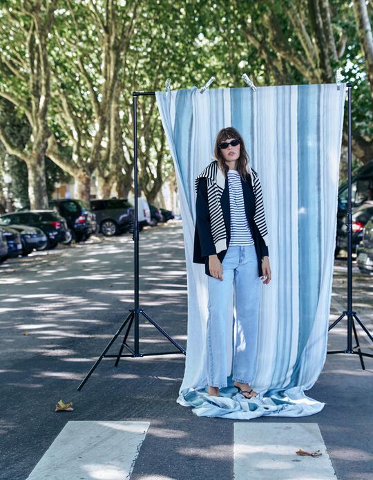Comprar Online Cal&ccedil;as De Ganga 'Wide Leg', Mulher, Azul Claro