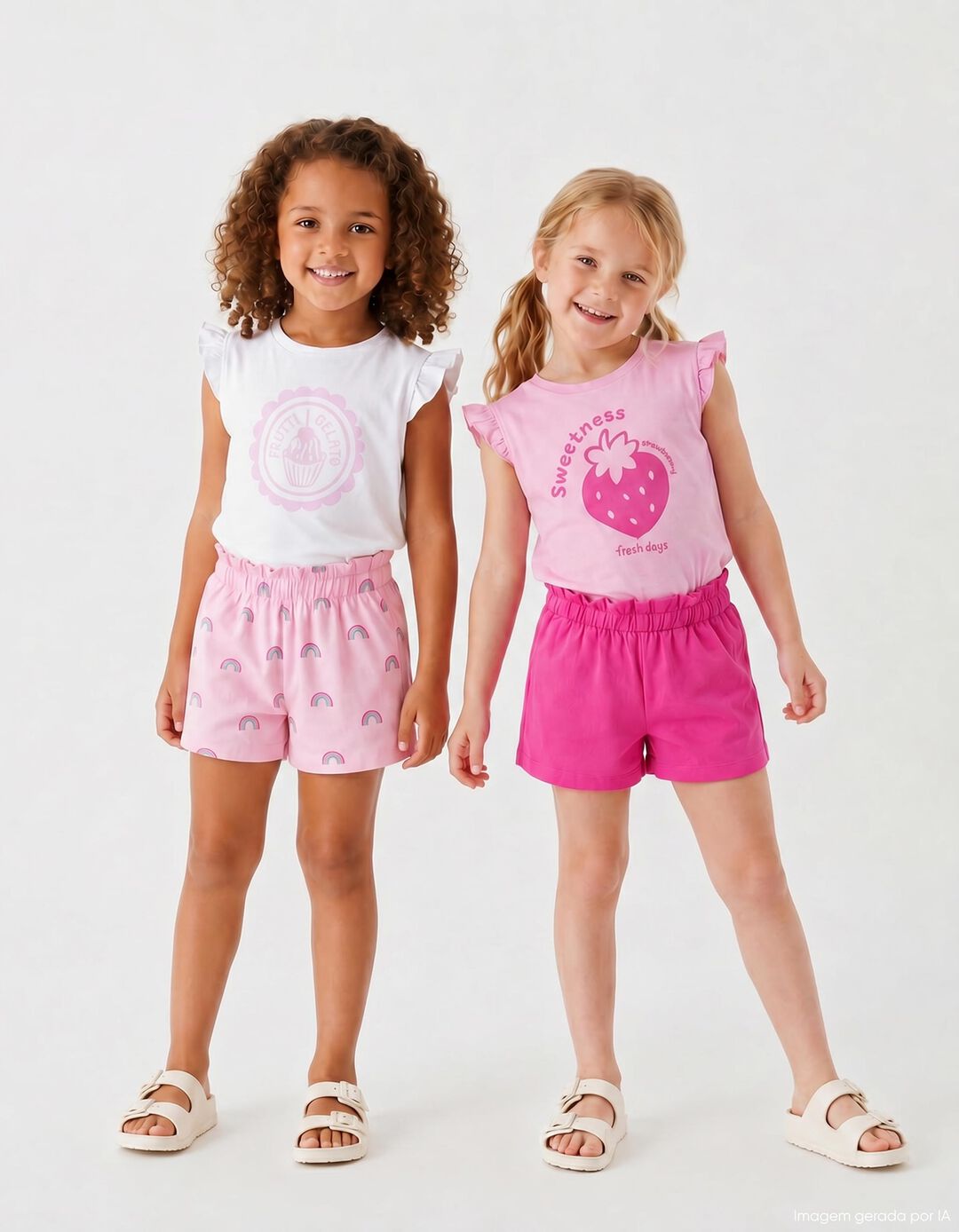 Pack 2 Cal&ccedil;&otilde;es, Menina, Rosa
