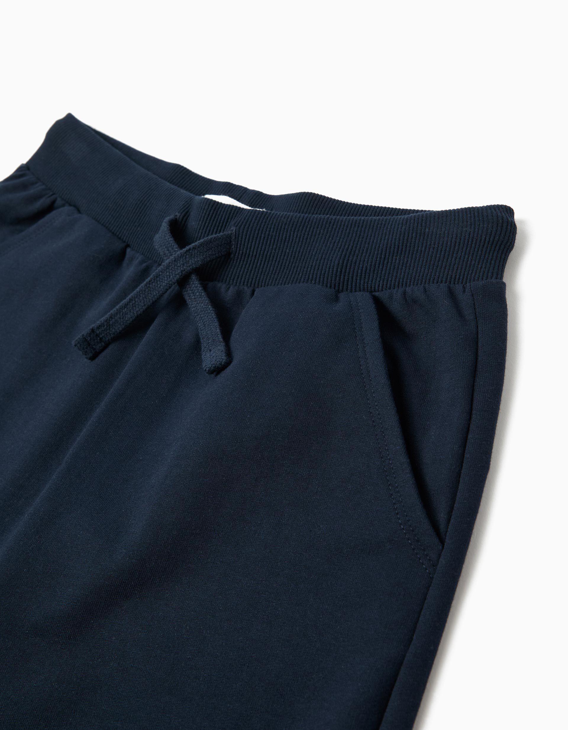 Comprar Online Cal&ccedil;&otilde;es Fleece, Menino, Azul Escuro