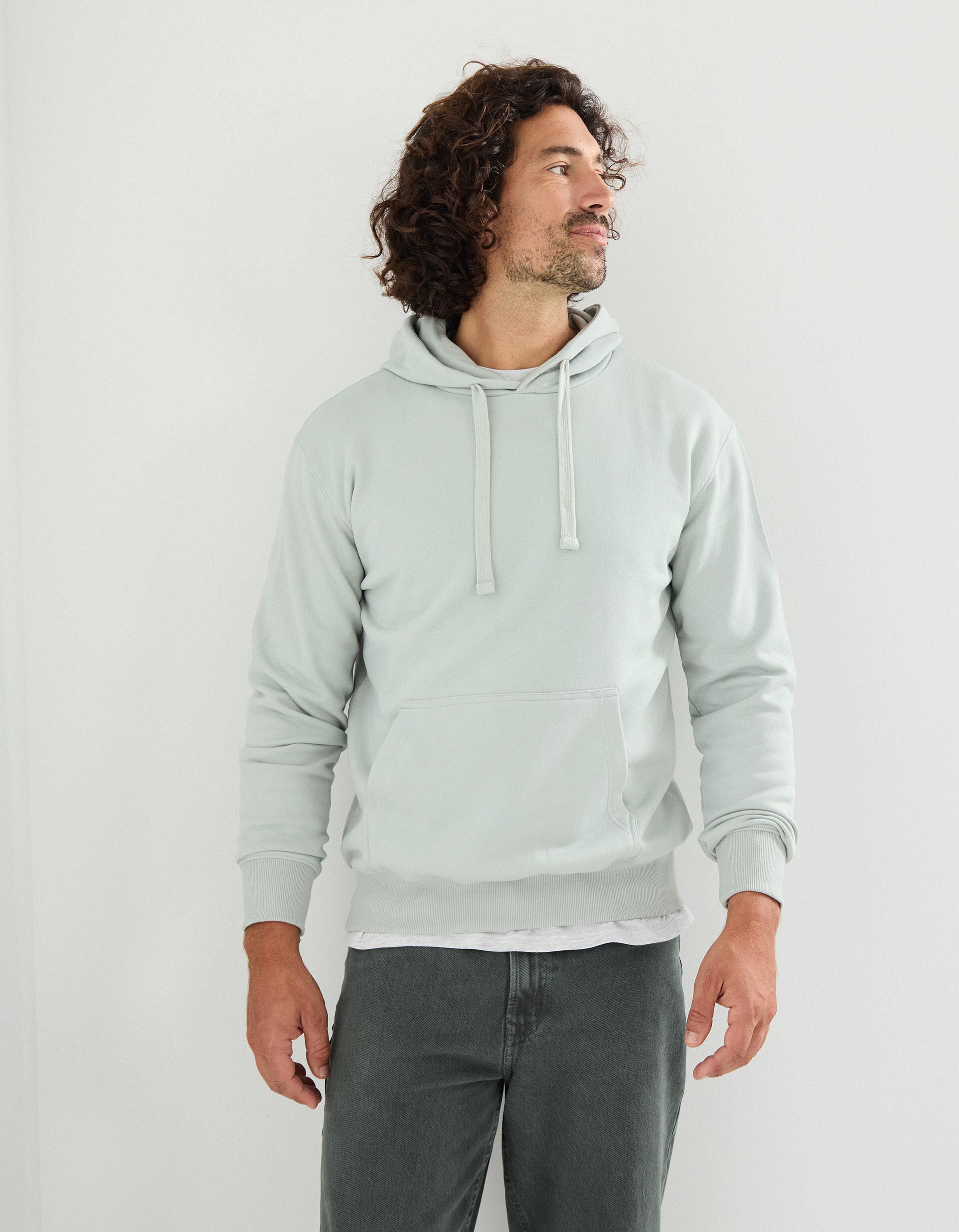 Comprar Online Sweatshirt com Capuz, Homem, Verde Claro