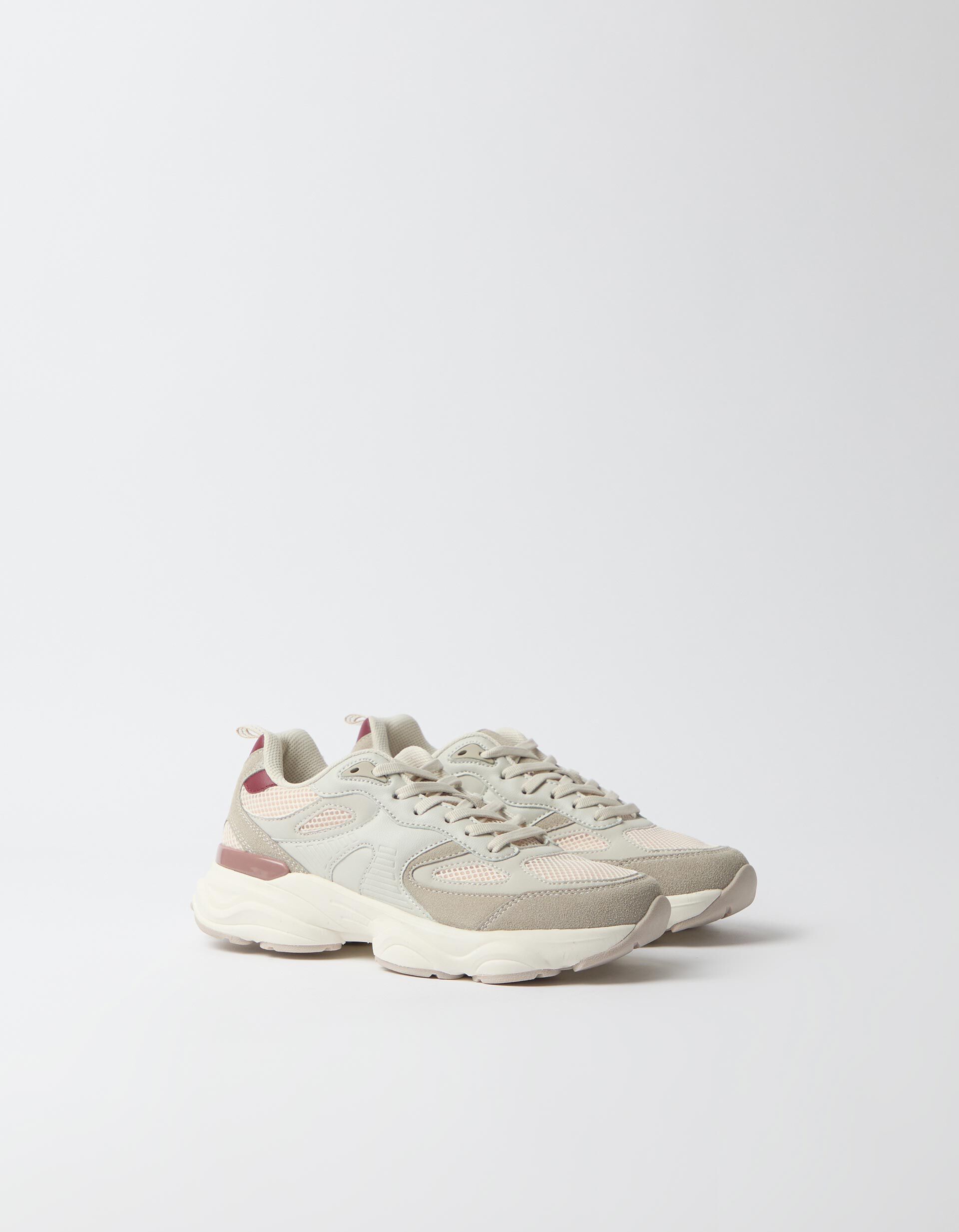 Comprar Online Sapatilhas Contraste, Mulher, Bege