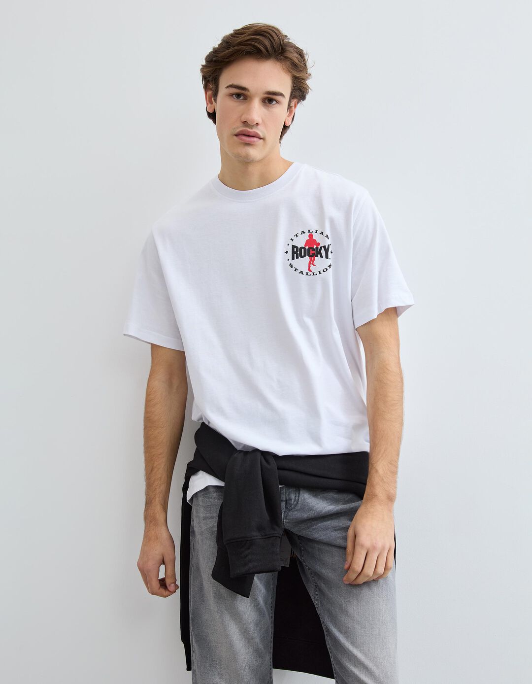 T-shirt Manga Curta, Homem, Branco