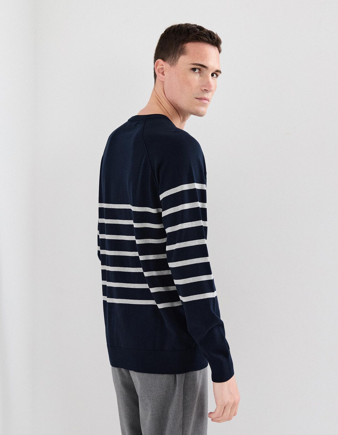 Camisola de Malha, Homem, Azul Escuro