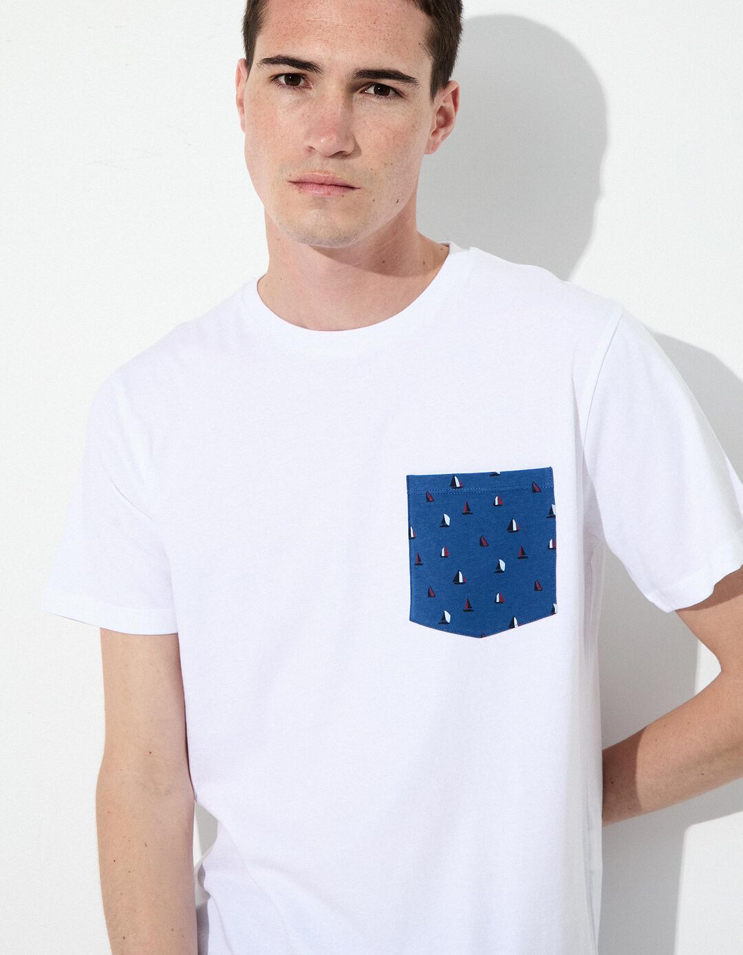 Pijama com Bolso, Homem, Branco 