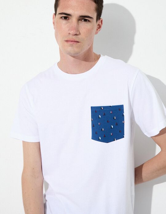 Comprar Online Pijama com Bolso, Homem, Branco 