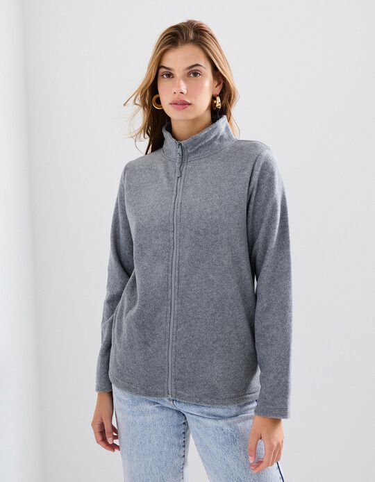 Comprar Online Casaco Polar, Mulher, Cinzento