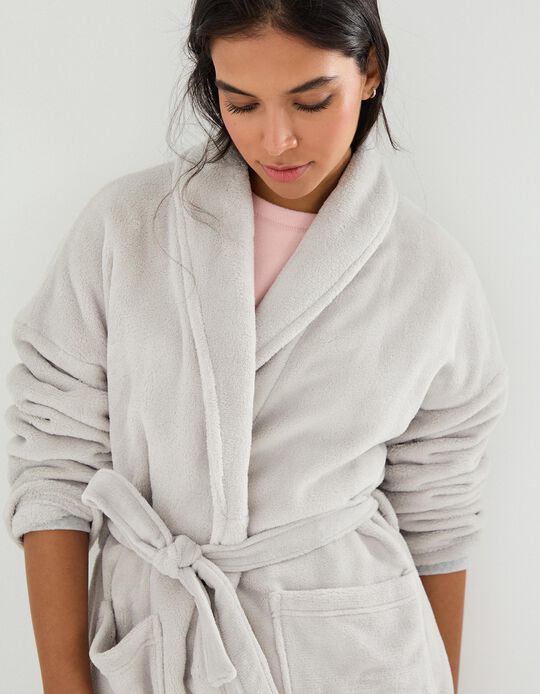 Comprar Online Robe Curto, Mulher, Cinzento Claro