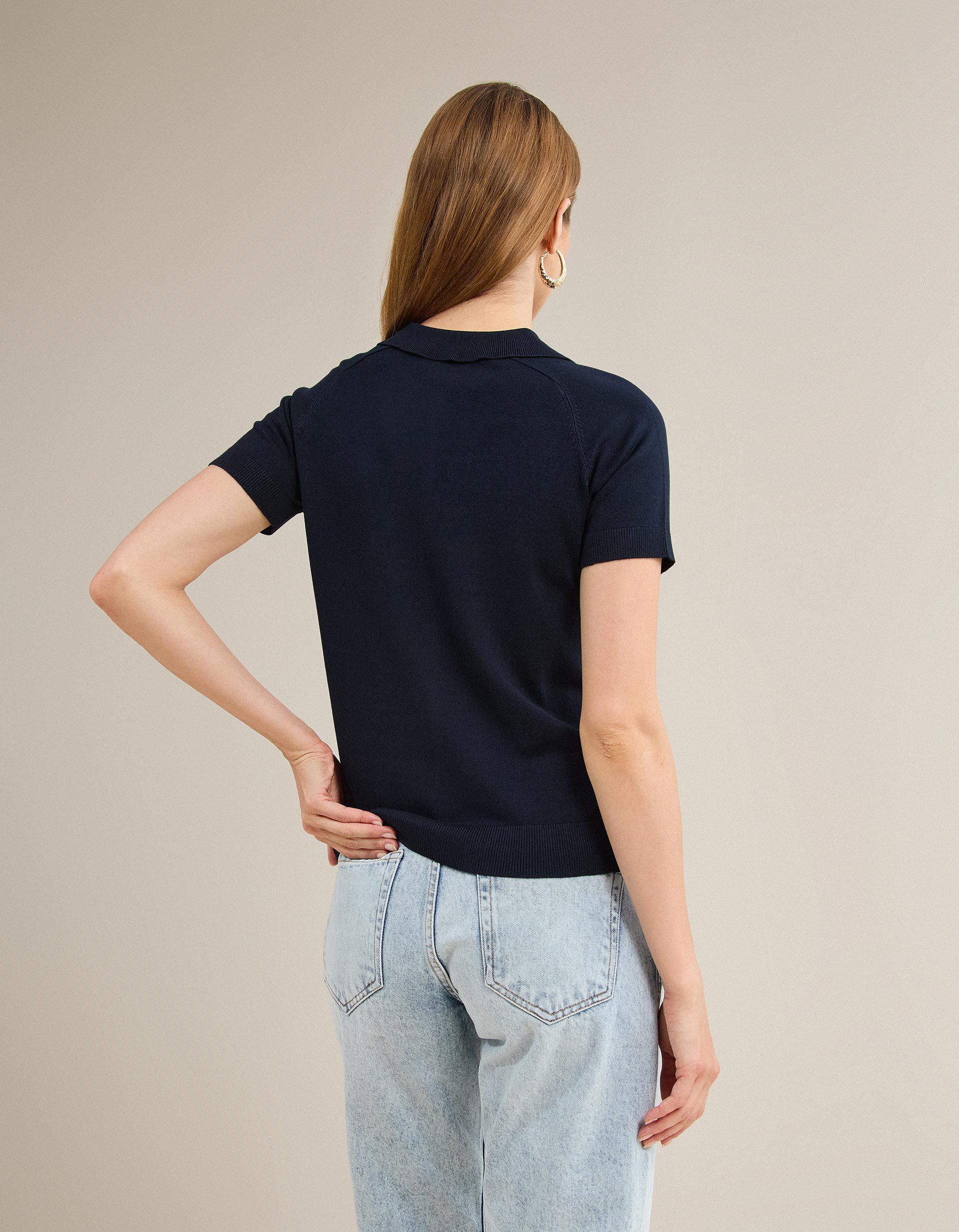 Comprar Online Polo Manga Curta, Mulher, Azul Escuro
