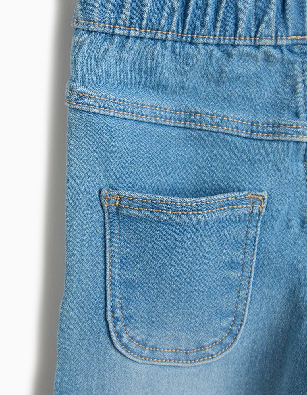 Jeggings de Ganga, Menina, Azul Claro