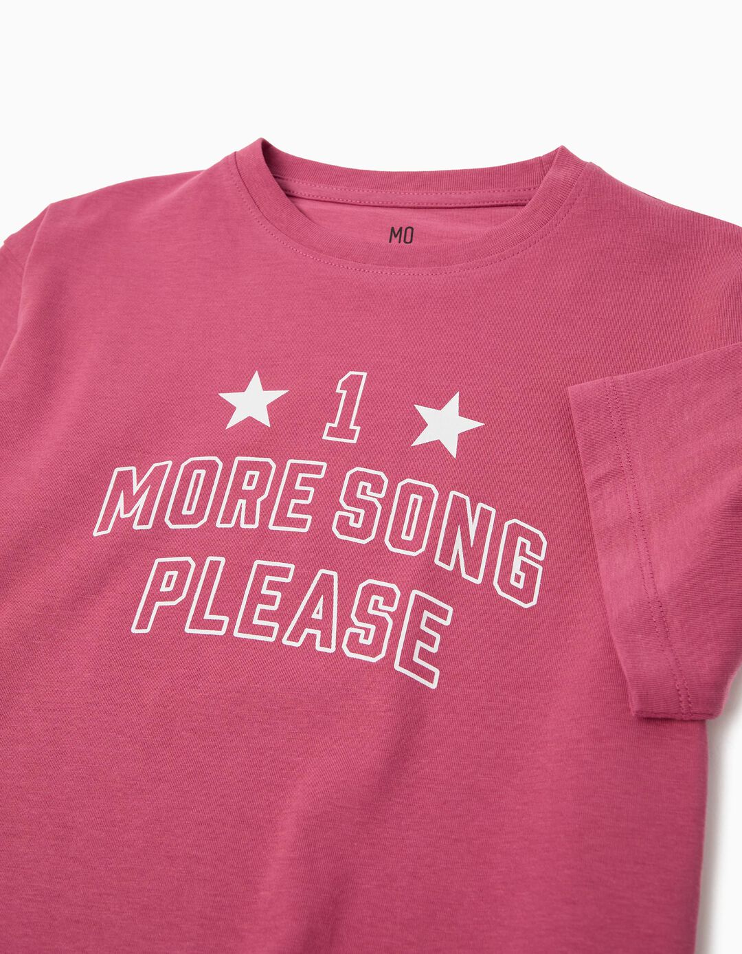 T-shirt Estampada, Menina, Rosa Escuro