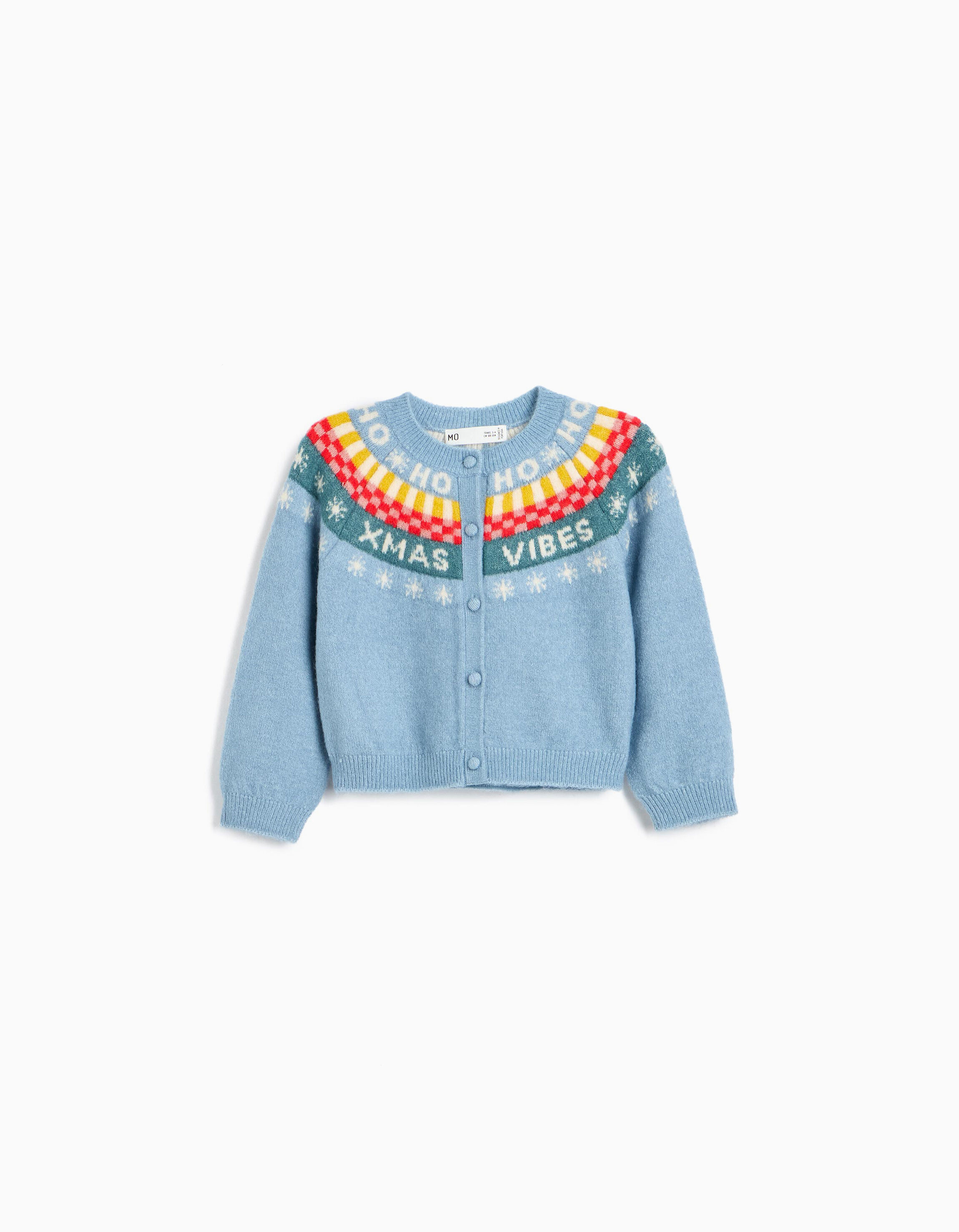 Comprar Online Casaco De Malha De Natal, Menina, Azul Claro