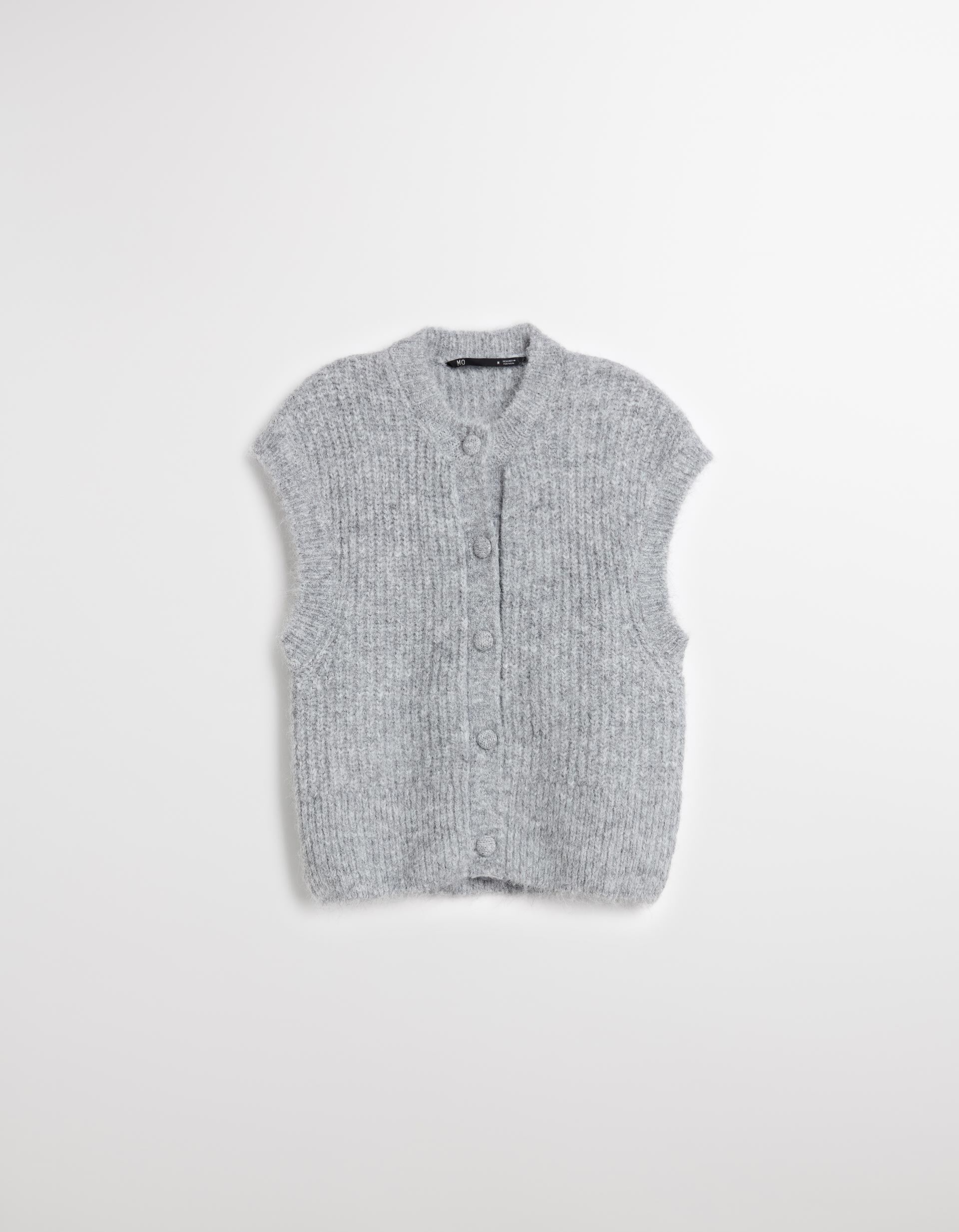 Comprar Online Colete com L&atilde;, Mulher, Cinzento